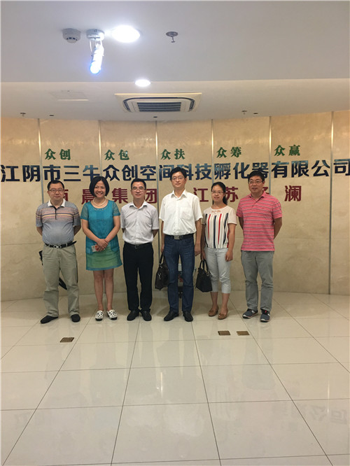 熱烈歡迎江蘇省生產力促進中心張維祥處長一行蒞臨三牛眾創(chuàng)